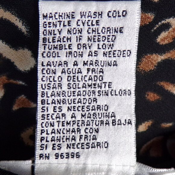 DRESS-U BY SHARON size 6 pink/black/others floral 2-piece set blouse/skirt - Picture 13 of 13